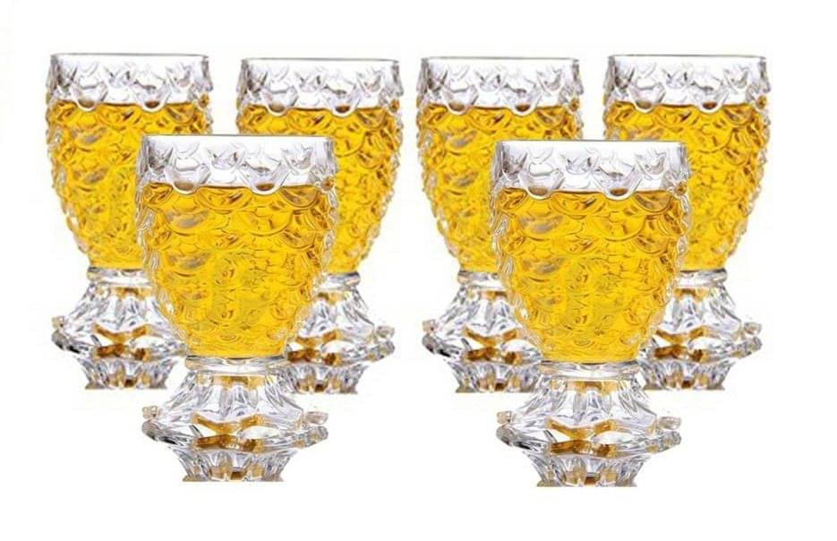     			Somil Glass Drinking Glass, Transparent, Pack Of 6, 140 ml