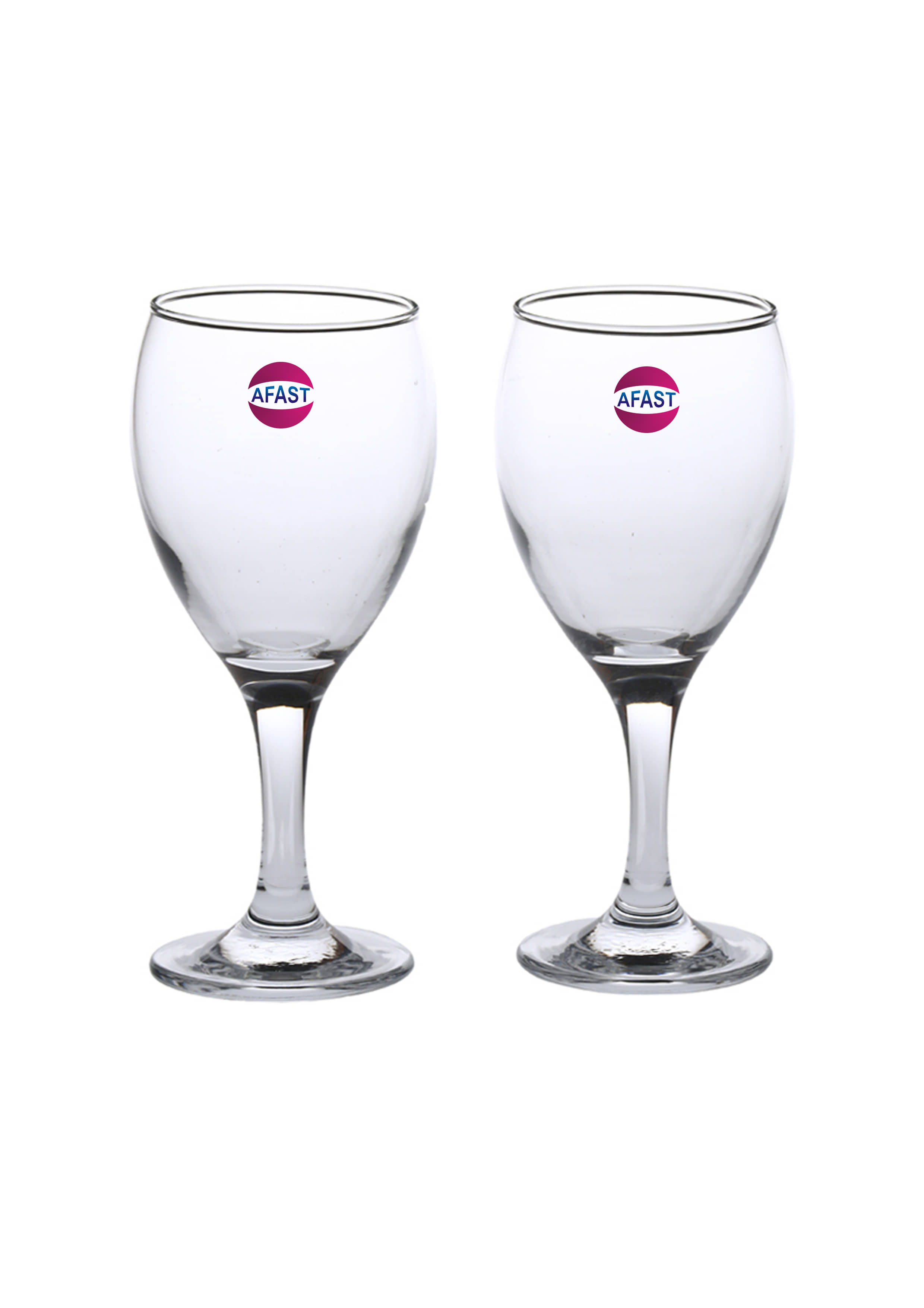 Somil Wine  Glasses Set,  250 ML - (Pack Of 2)