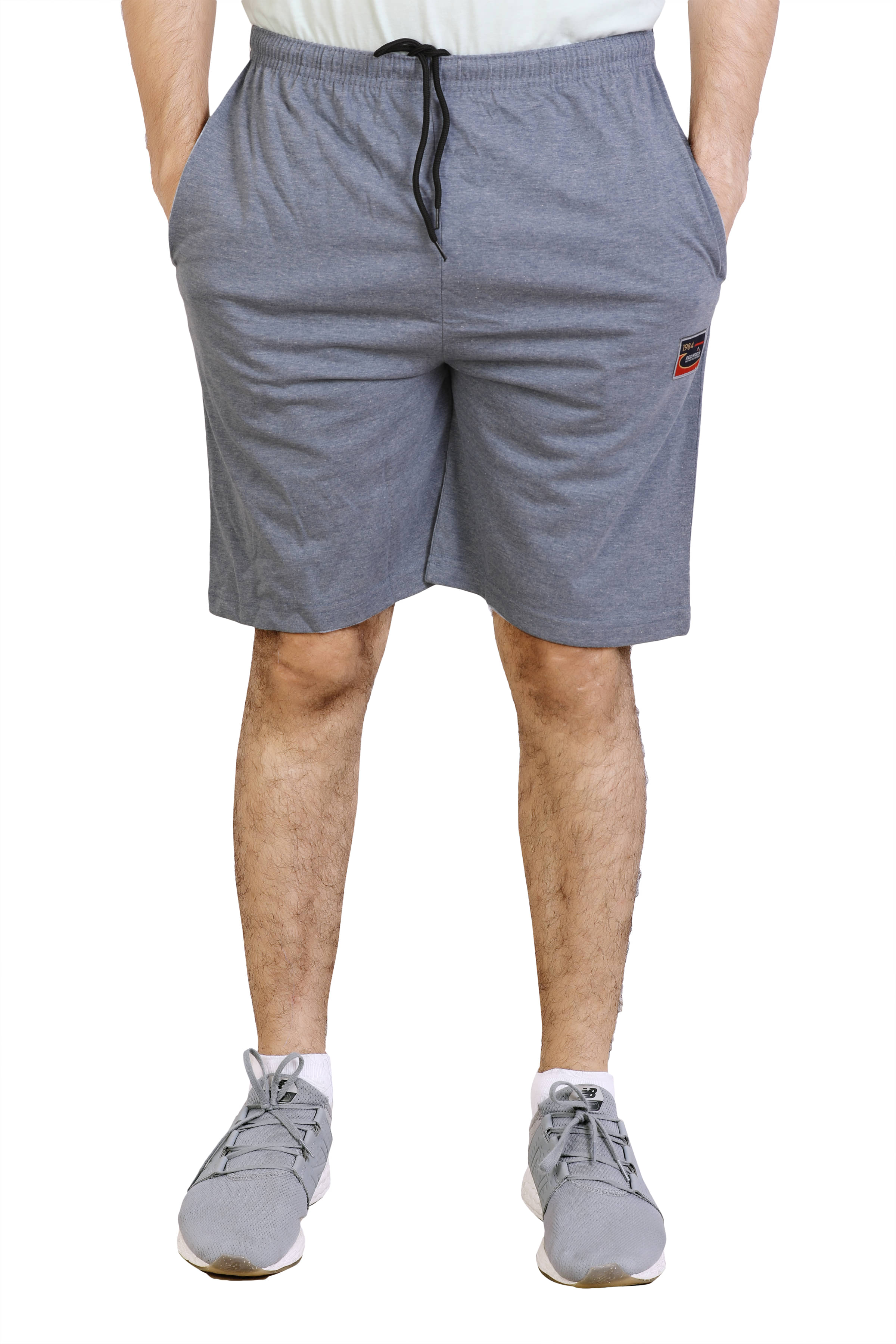     			Awack Grey Cotton Blend Men's Shorts ( Pack of 1 )