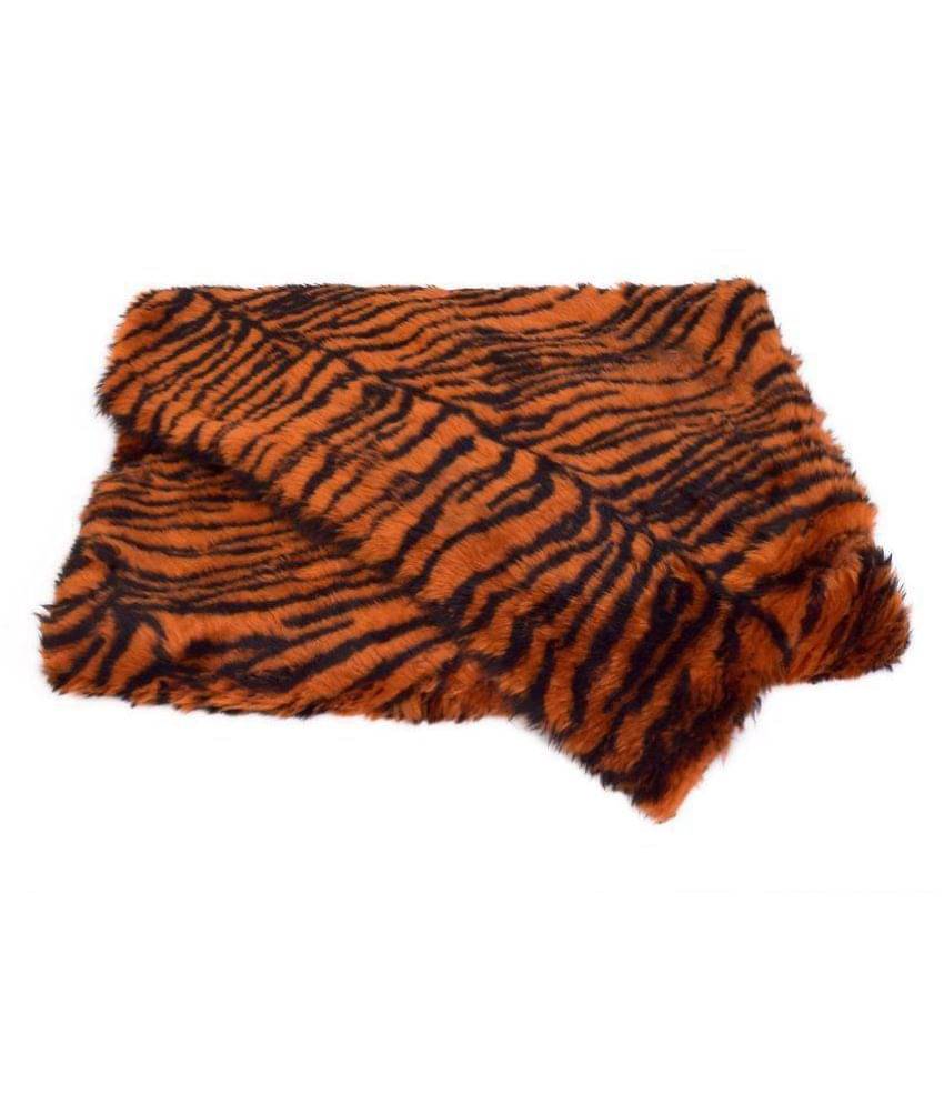     			Fur Cloth color brown tiger print , Size 38 " x 34" , 2 Cms soft Hair Length Used For Dresses, Soft Toys Making, Jackets Etc