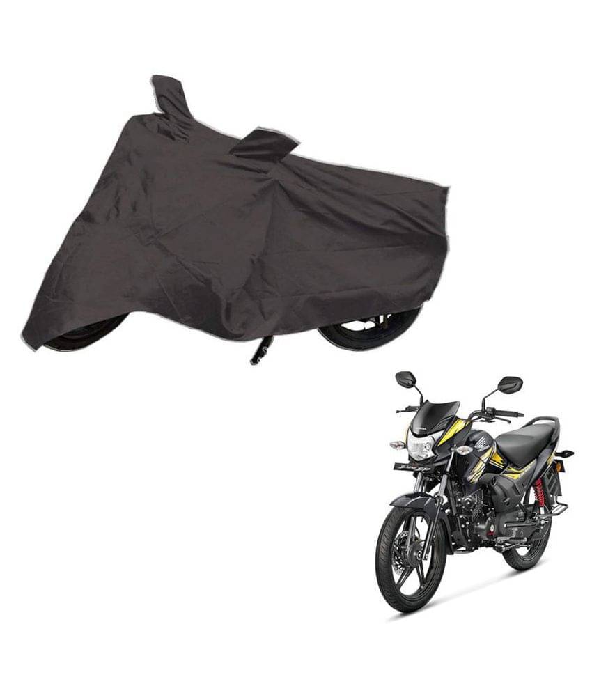 AutoRetail Dust Proof Two Wheeler Polyster Cover for Honda CB Shine SP (Mirror Pocket, Grey Color) AutoRetail Dust Proof Two Wheeler Polyster Cover for Honda CB Shine SP (Mirror Pocket, Grey Color)
