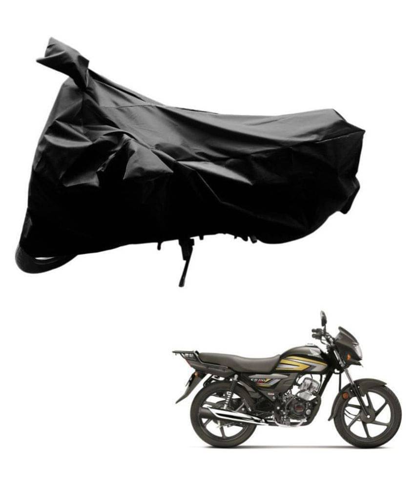 AutoRetail Dust Proof Two Wheeler Polyster Cover for Honda CD 110 Dream (Mirror Pocket, Black Color) AutoRetail Dust Proof Two Wheeler Polyster Cover for Honda CD 110 Dream (Mirror Pocket, Black Color)