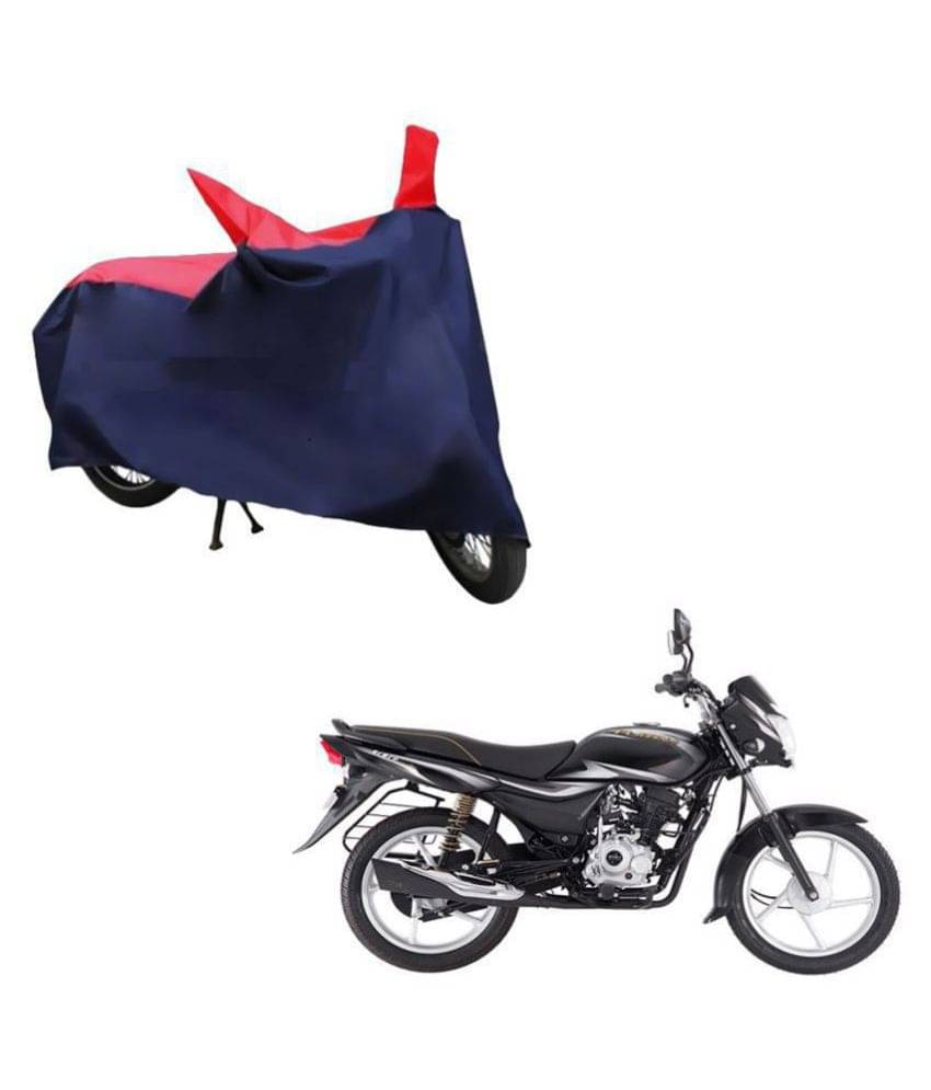 AutoRetail Dust Proof Two Wheeler Polyster Cover for Bajaj Platina 100 Es (Mirror Pocket, Red and Blue Color) AutoRetail Dust Proof Two Wheeler Polyster Cover for Bajaj Platina 100 Es (Mirror Pocket, Red and Blue Color)