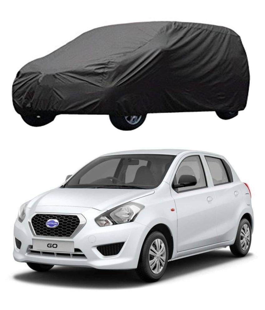 Autoretail Grey Color Car Cover Polyster For Datsun Go Autoretail Grey Color Car Cover Polyster For Datsun Go