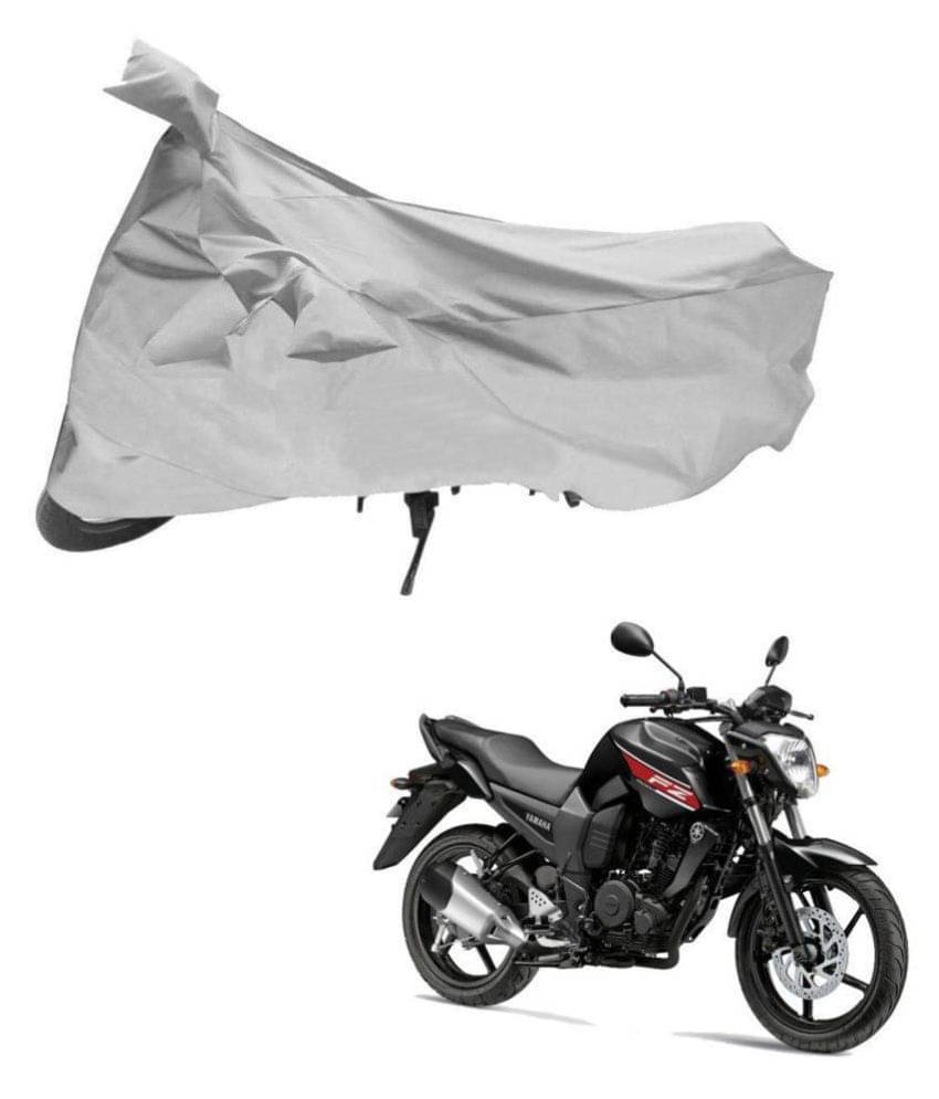 AutoRetail Dust Proof Two Wheeler Polyster Cover for Yamaha Fz 16 (Mirror Pocket, Silver Color)     			AutoRetail Dust Proof Two Wheeler Polyster Cover for Yamaha Fz 16 (Mirror Pocket, Silver Color)