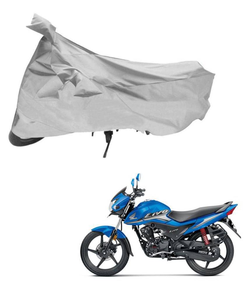 AutoRetail .Dust Proof Two Wheeler Polyster Cover for Honda Livo (Mirror Pocket, Silver Color)     			AutoRetail .Dust Proof Two Wheeler Polyster Cover for Honda Livo (Mirror Pocket, Silver Color)