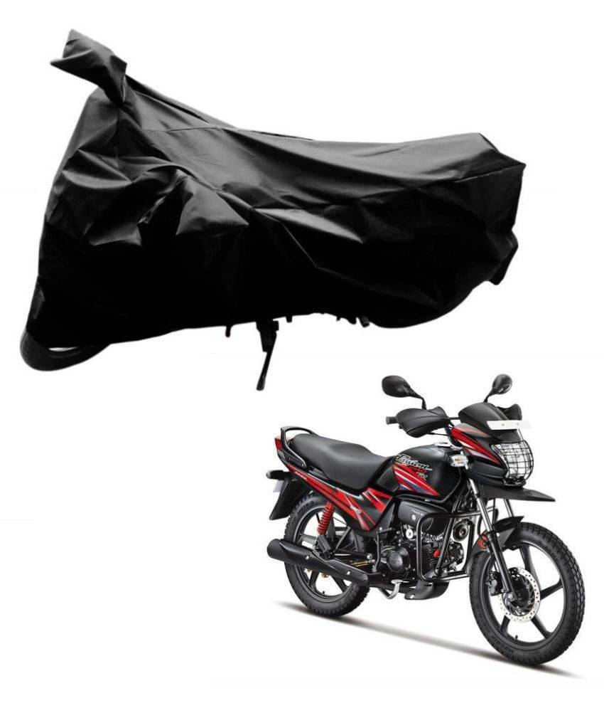 AutoRetail Dust Proof Two Wheeler Polyster Cover for Hero Passion Pro TR (Mirror Pocket, Black Color) AutoRetail Dust Proof Two Wheeler Polyster Cover for Hero Passion Pro TR (Mirror Pocket, Black Color)