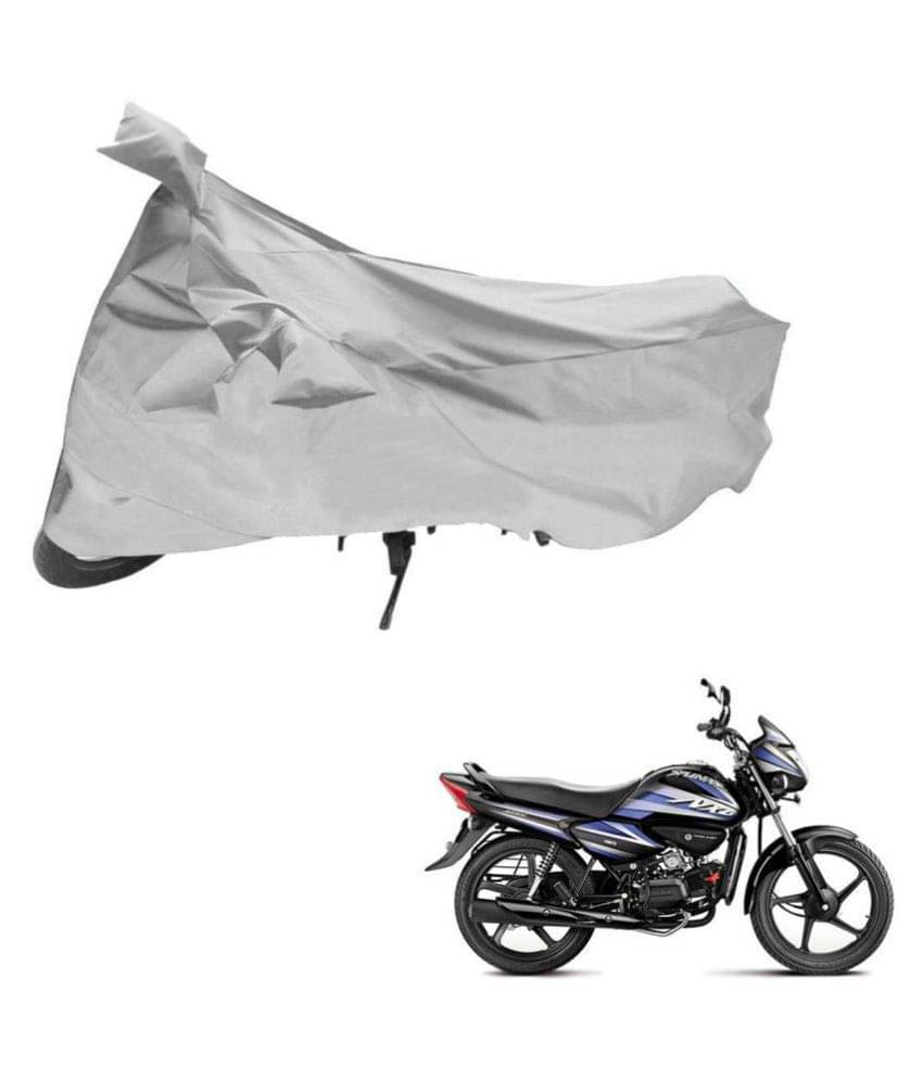 AutoRetail Dust Proof Two Wheeler Polyster Cover for Hero Splendor NXG (Mirror Pocket, Silver Color) AutoRetail Dust Proof Two Wheeler Polyster Cover for Hero Splendor NXG (Mirror Pocket, Silver Color)