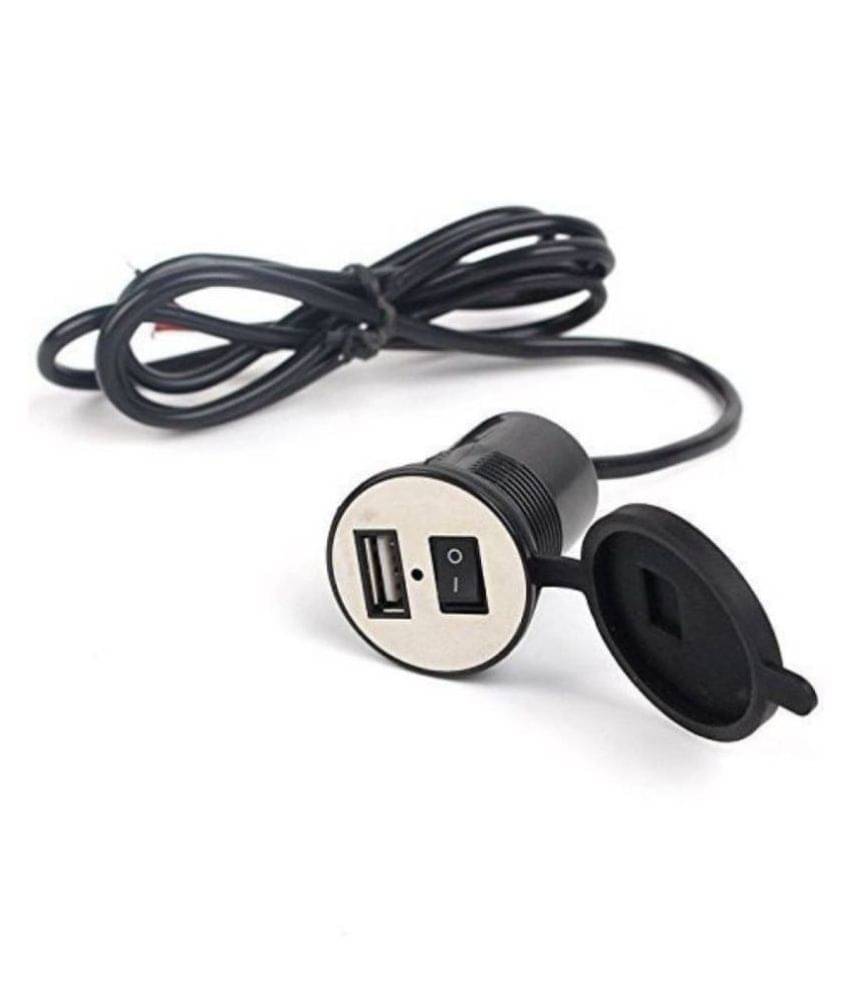     			Gate 7 M10038 USB Charger for Motorcycle & CAR UNIVERSAL Bike Mobile Charger