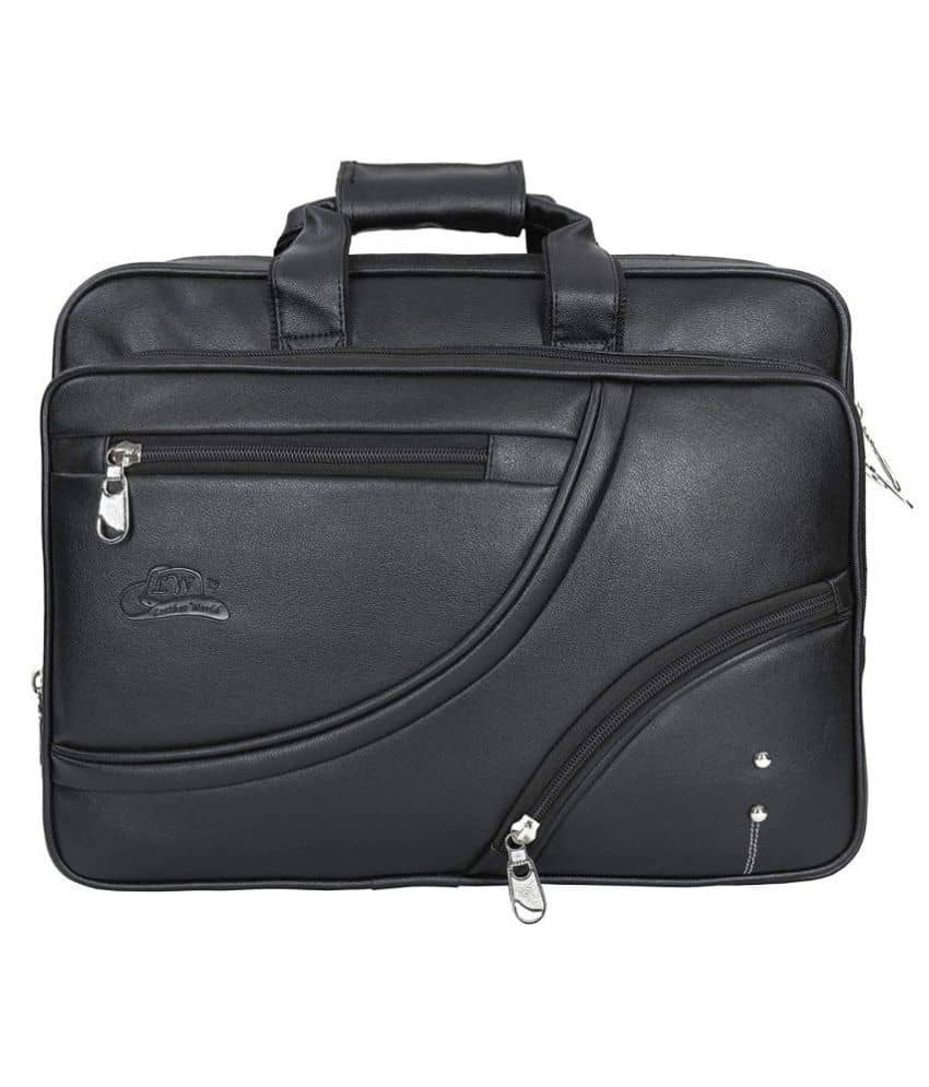 Leather Gifts Laptop Bag Black Leather Office Bag