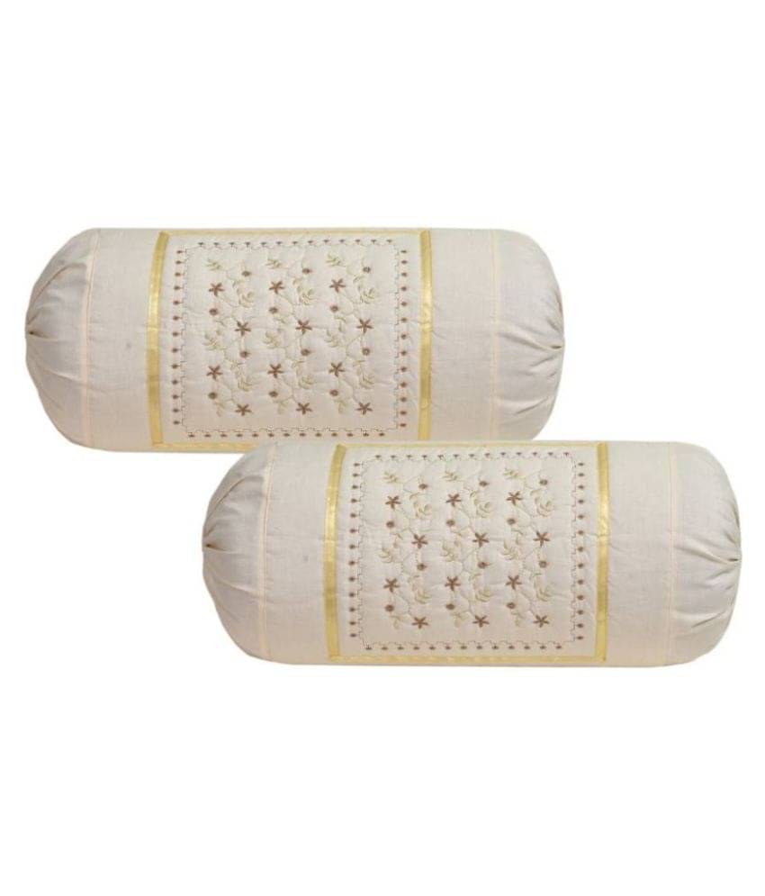 MAHALUXMI COLLECTION Set of 2 Cotton Bolster Covers MAHALUXMI COLLECTION Set of 2 Cotton Bolster Covers