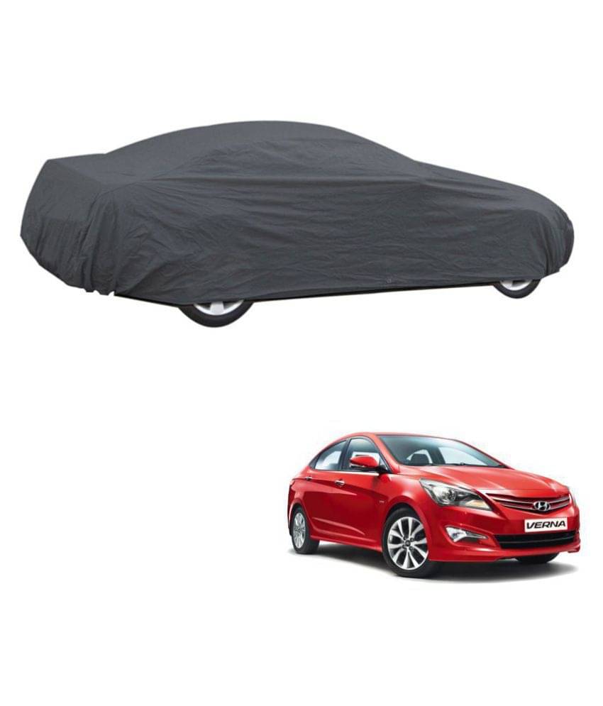 Autoretail Grey Color Dust Proof Car Body Polyster Cover Polyster For Hyundai Fluidic Verna 4S Autoretail Grey Color Dust Proof Car Body Polyster Cover Polyster For Hyundai Fluidic Verna 4S