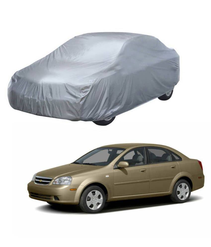 Autoretail Silver Color Dust Proof Car Body Polyster Cover Without Mirror Pocket Polyster For Chevrolet Optra