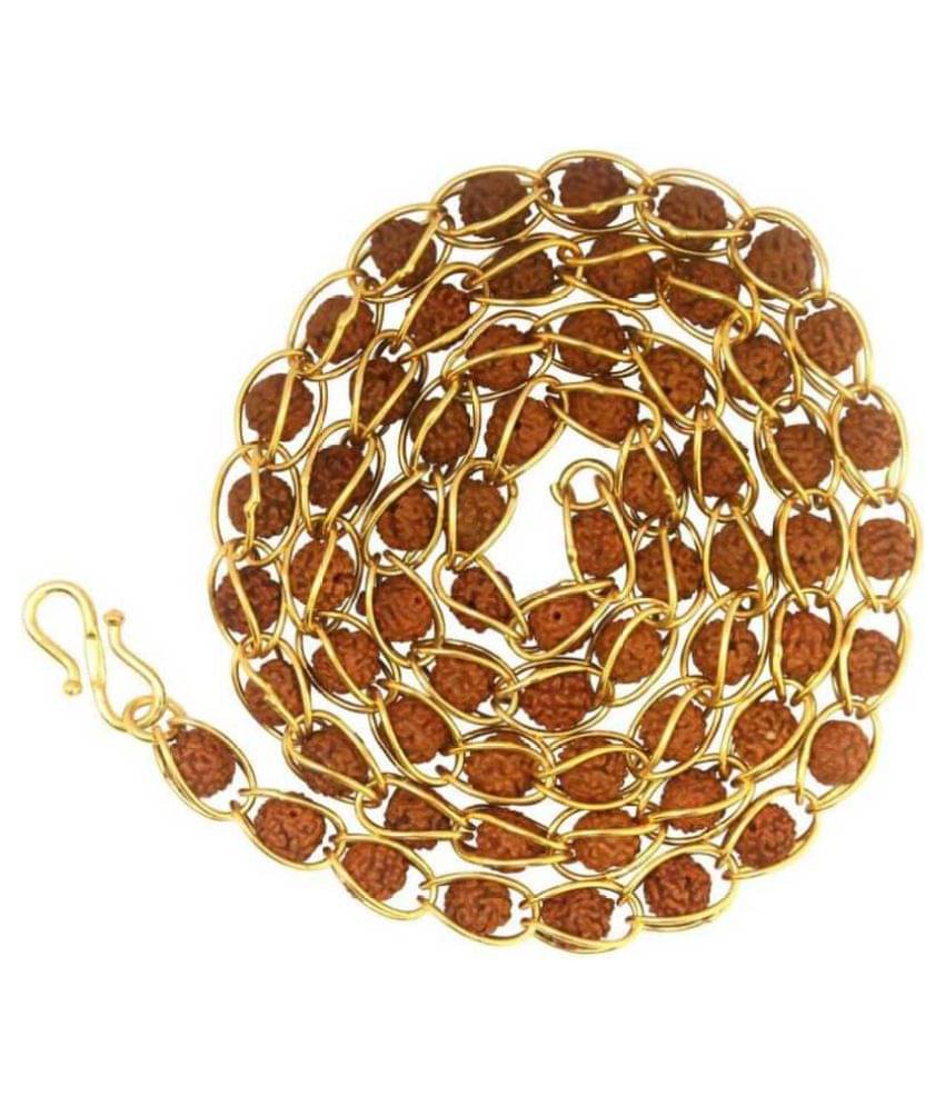RL collection Original Nepali 1 Mukhi Rudraksh Mala Brass Metal Pendant RL collection Original Nepali 1 Mukhi Rudraksh Mala Brass Metal Pendant