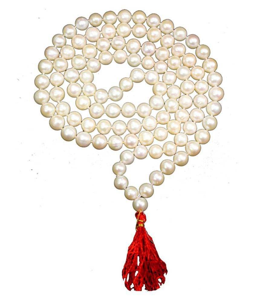 RAHUL NAVI Natural Rain Drop Cultural Round Pearl Mala/Moti Mala RAHUL NAVI Natural Rain Drop Cultural Round Pearl Mala/Moti Mala