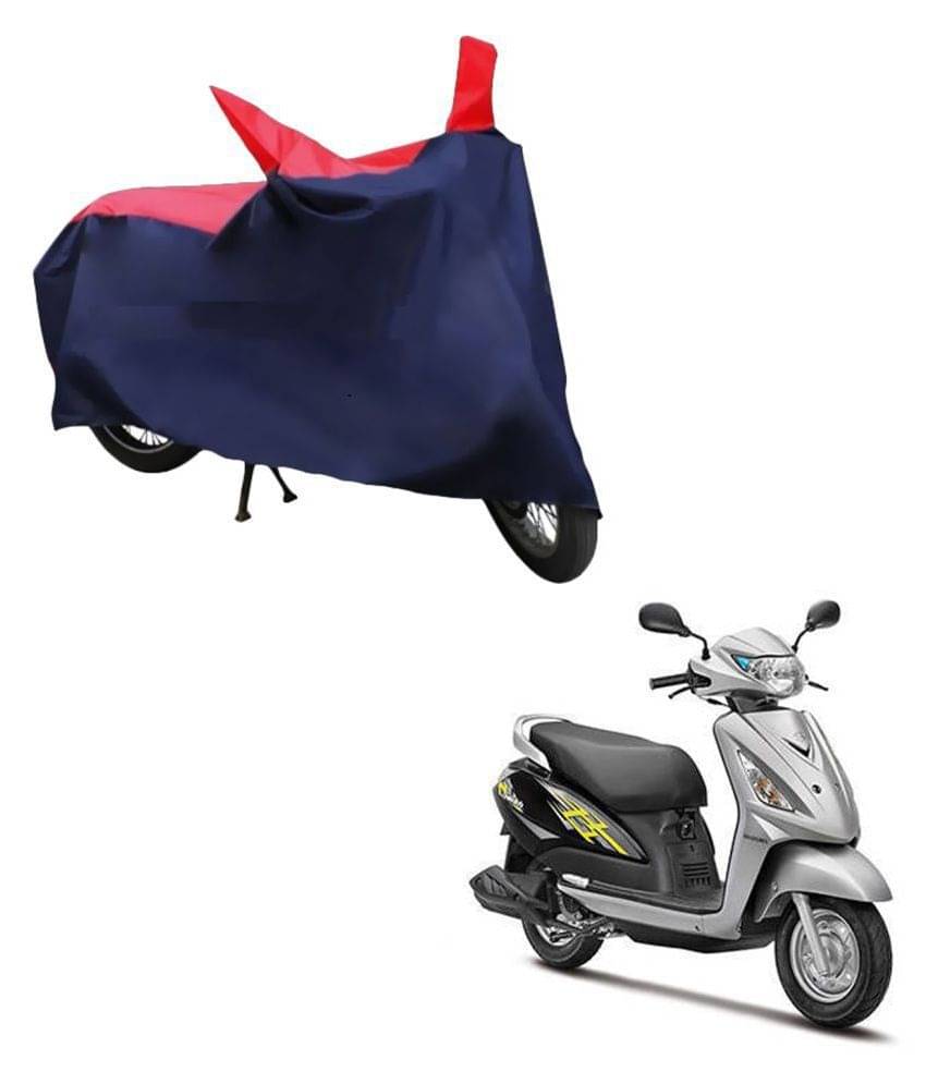 AutoRetail Dust Proof Two Wheeler Polyster Cover for Suzuki Access Swish (Mirror Pocket, Red and Blue Color)     			AutoRetail Dust Proof Two Wheeler Polyster Cover for Suzuki Access Swish (Mirror Pocket, Red and Blue Color)