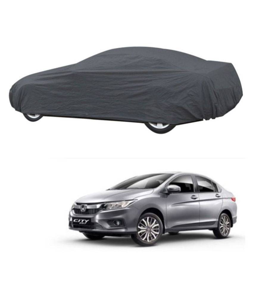 Autoretail Grey Color Dust Proof Car Body Polyster Cover Polyster For Honda City Autoretail Grey Color Dust Proof Car Body Polyster Cover Polyster For Honda City
