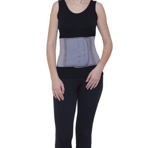     			Witzion Abdominal Belt Waist Support Tummy Trimmer Grey Abdominal Support XL