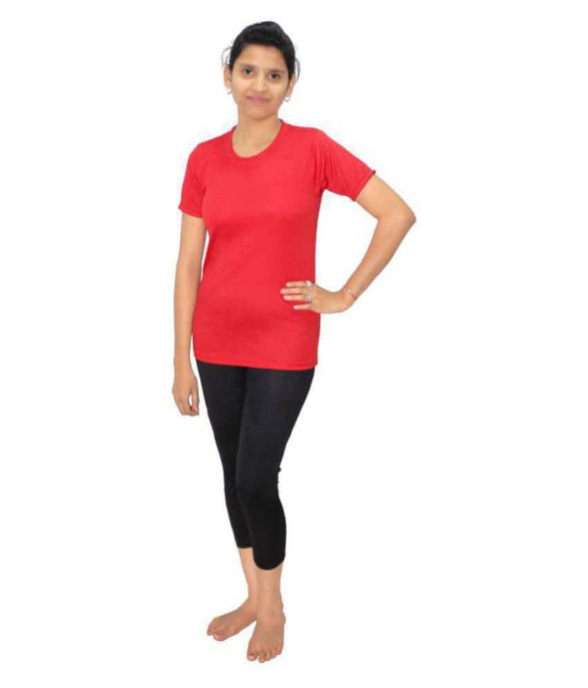 Goodluck Red T-Shirt & Shorts Combo Swimming Costume - Sports and Fitness Equipment | Buy online on ZillyBuy