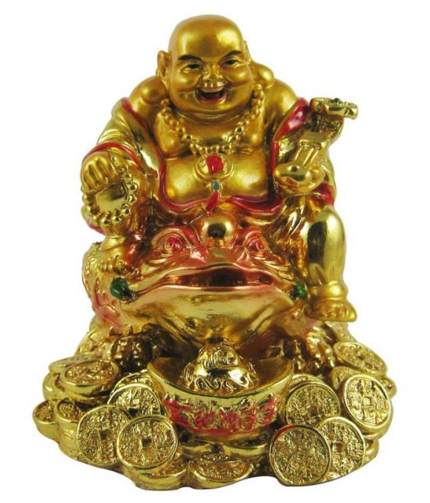     			RAHUL NAVI COLLECTION LAUGHING BUDHA ON FROG FOR WEALTH POWER,PROTECTION AND GOODLUCK