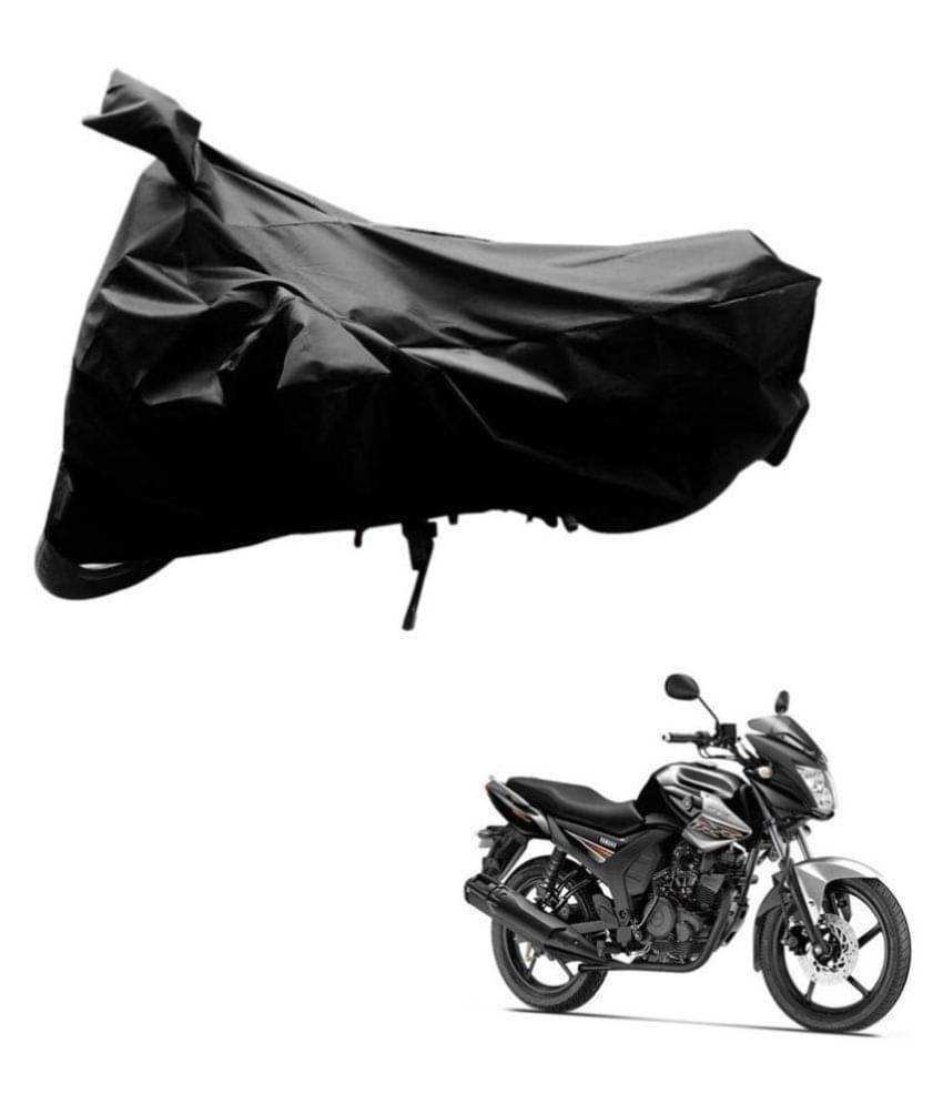 AutoRetail Dust Proof Two Wheeler Polyster Cover for Yamaha SZ-RR (Mirror Pocket, Black Color) AutoRetail Dust Proof Two Wheeler Polyster Cover for Yamaha SZ-RR (Mirror Pocket, Black Color)