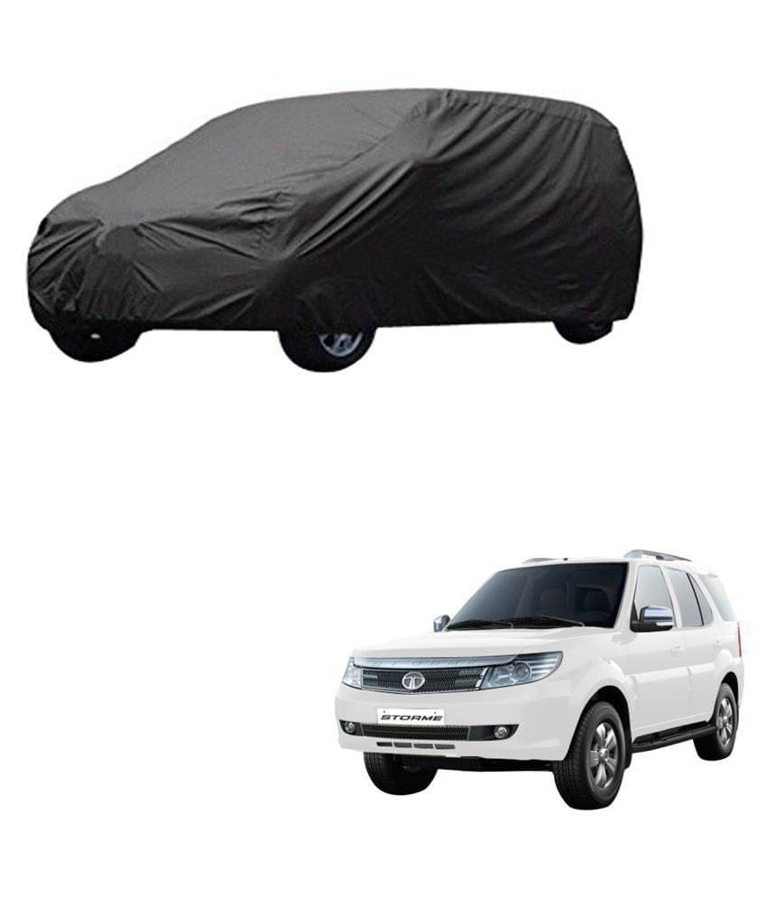     			Autoretail Grey Color Dust Proof Car Body Polyster Cover Polyster For Tata Safari Storme