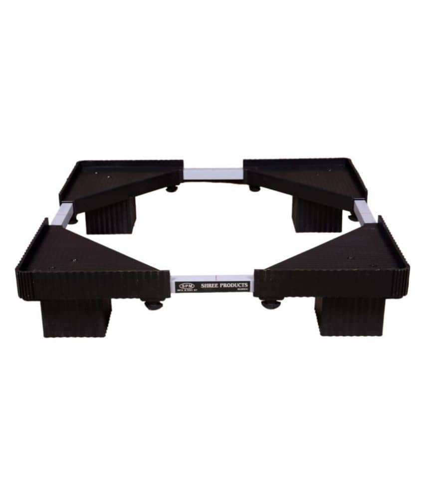 SHREE PROODUCTS Metal Washing Machine Accessories Refrigerator Stand Top-Load &Front Load Stand - Black
