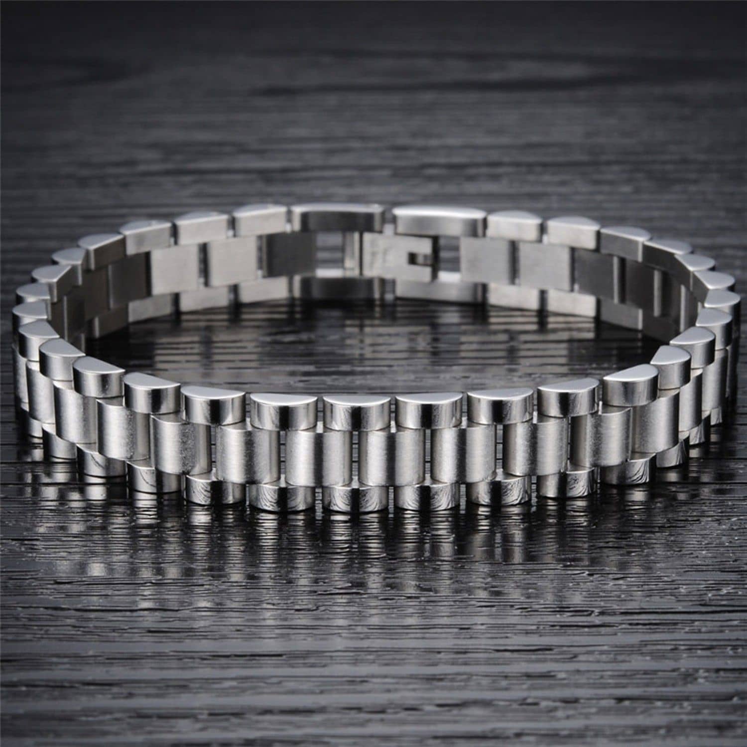 The Jewelbox Silver Stainless Steel Bracelets - Bangles & Bracelets | Buy online on ZillyBuy