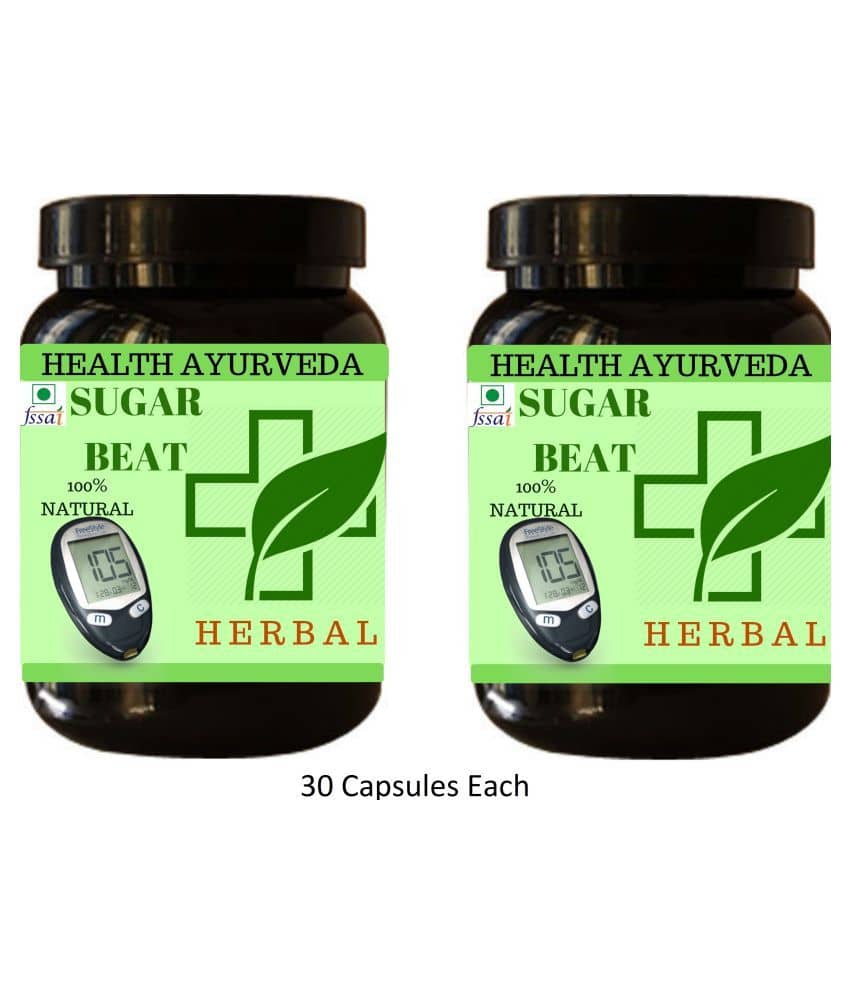 Health Ayurveda Sugar Beat Plus | Diabetes Control Capsule 60 No.S Pack of 2