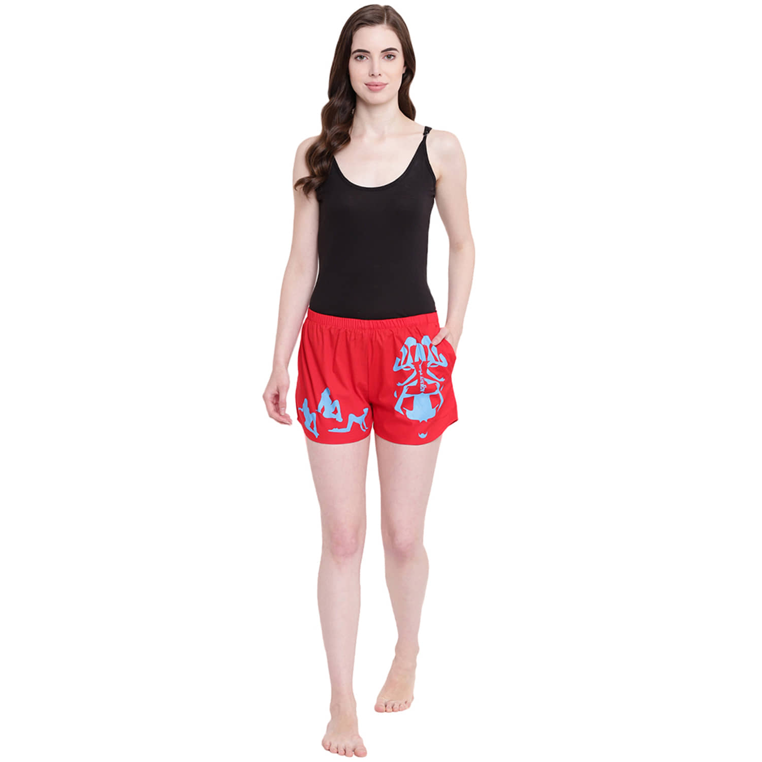 La Intimo Cotton Hot Pants - Red