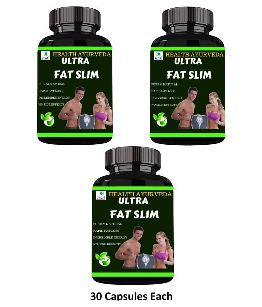 Health Ayurveda Ultra Fat Slim | Weight Loss Capsule 90 No.S Pack of 3