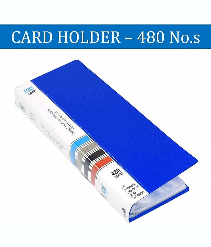 SPS Visiting Card Holder (480 Folder) - (Blue) - Stationery | Buy online on ZillyBuy