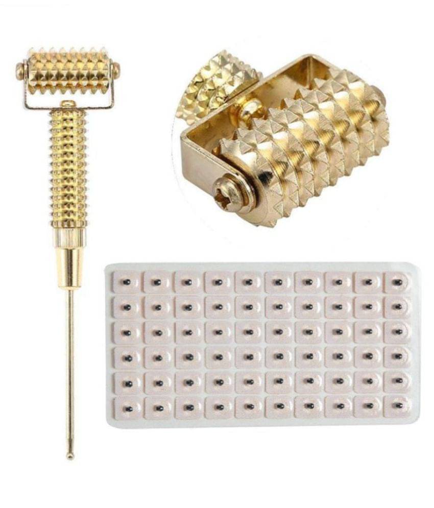 AHCS Sujok Diagnostic Ear Roller Spring Jimmy With Auricular Ear Seeds AHCS Sujok Diagnostic Ear Roller Spring Jimmy With Auricular Ear Seeds