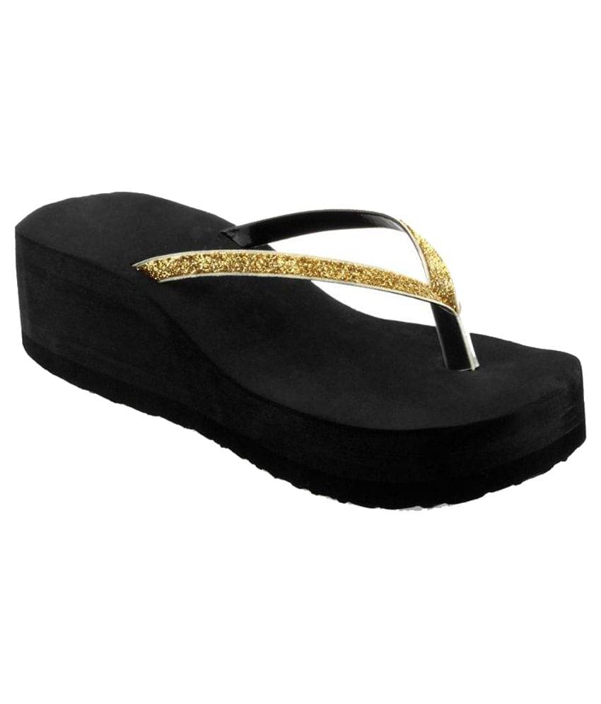     			Shoe Lab Gold Slippers