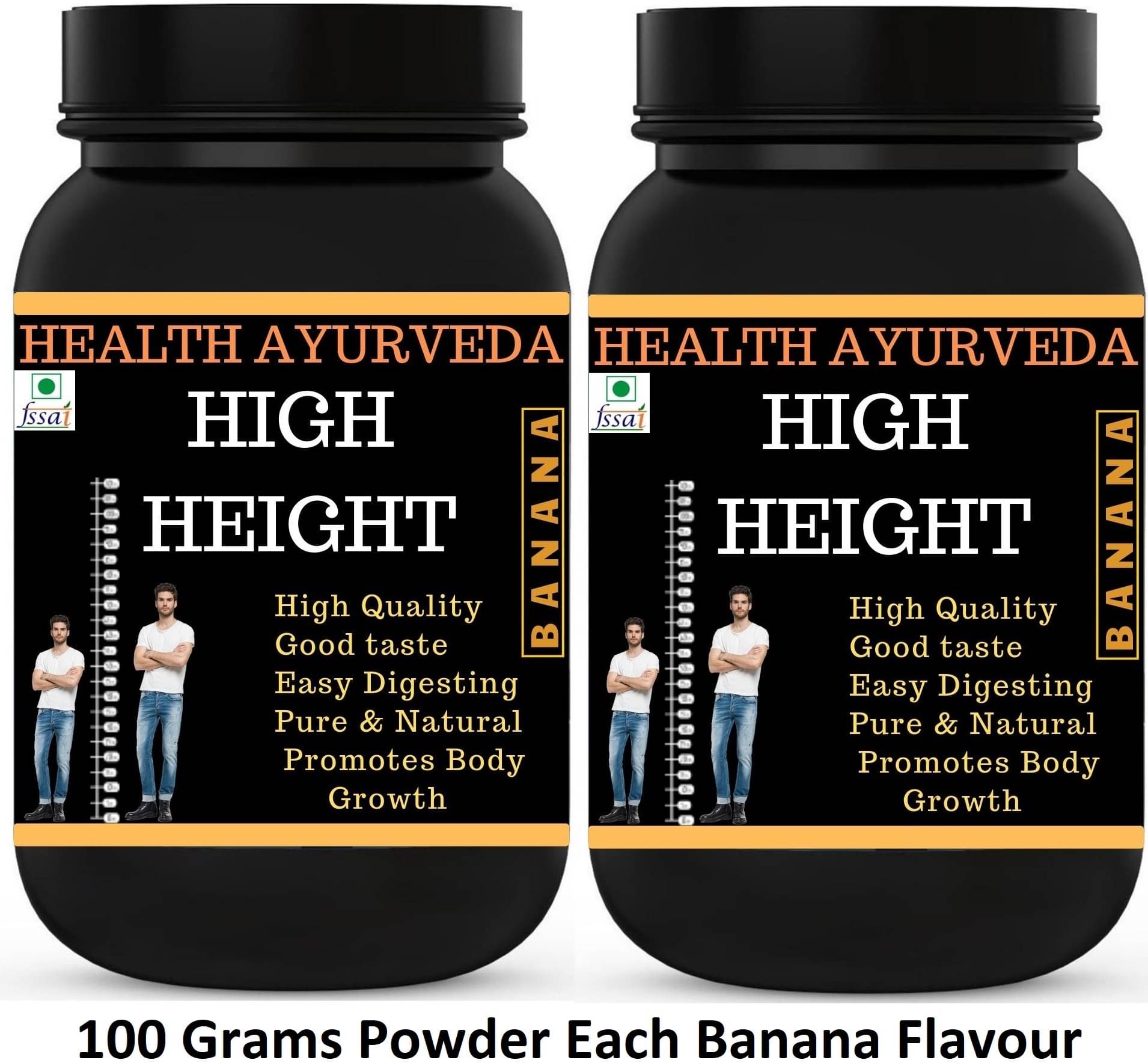 Health Ayurveda High Height | Height Increase Powder 200 Gm Pack of 2 Health Ayurveda High Height | Height Increase Powder 200 Gm Pack of 2