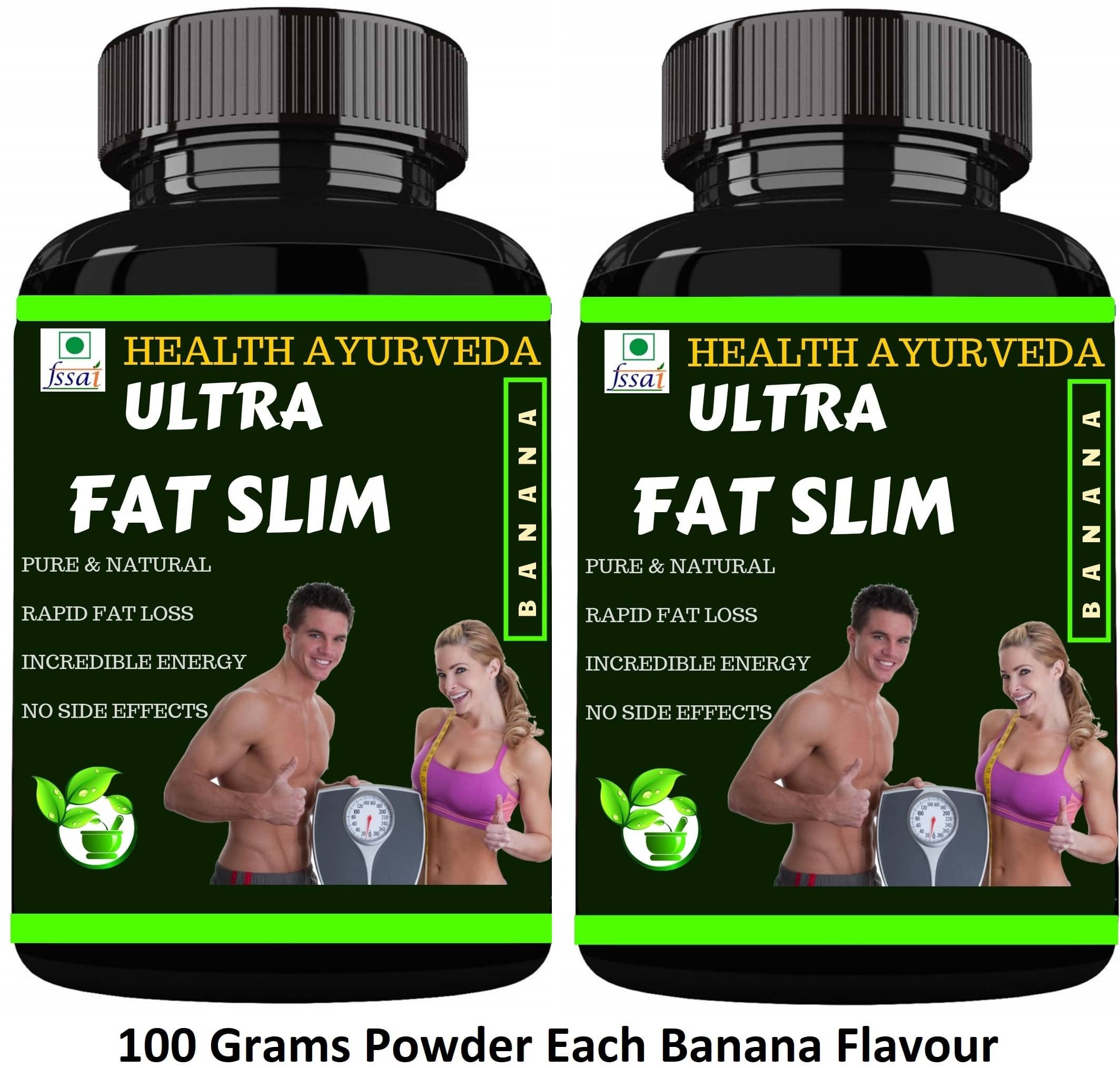 Health Ayurveda Ultra Fat Slim | Fat Cutter Powder 200 Gm Pack of 2