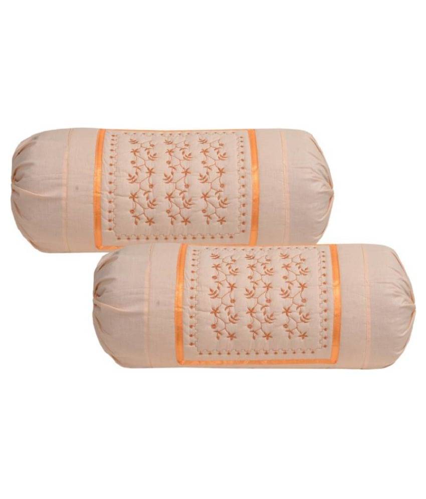 MAHALUXMI COLLECTION Set of 2 Cotton Bolster Covers MAHALUXMI COLLECTION Set of 2 Cotton Bolster Covers