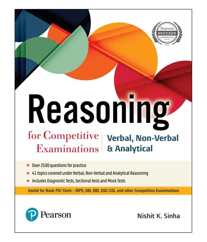     			Reasoning Book for Competitive Examinations | Useful for Bank PO/Clerk, IBPS, SBI, RBI, SSC-CGL | First Edition | By Pearson
