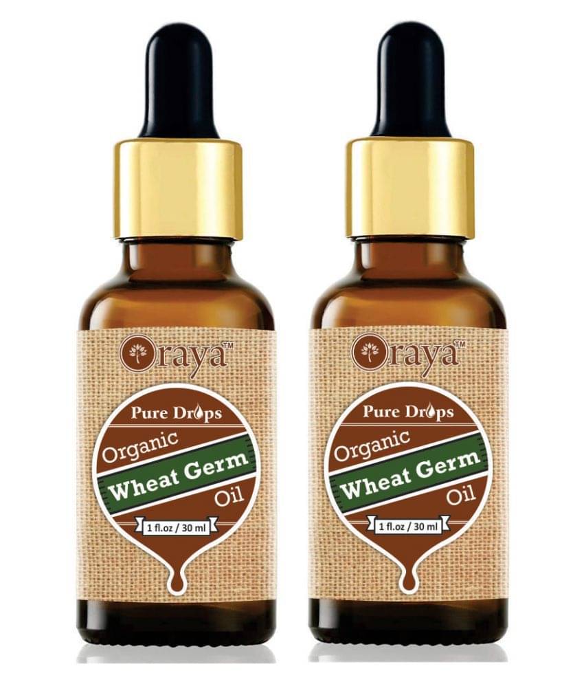 ORAYA 100% Pure & Natural Wheatgerm Oil For Hair Growth- 60 ml Pack of 2 ORAYA 100% Pure & Natural Wheatgerm Oil For Hair Growth- 60 ml Pack of 2