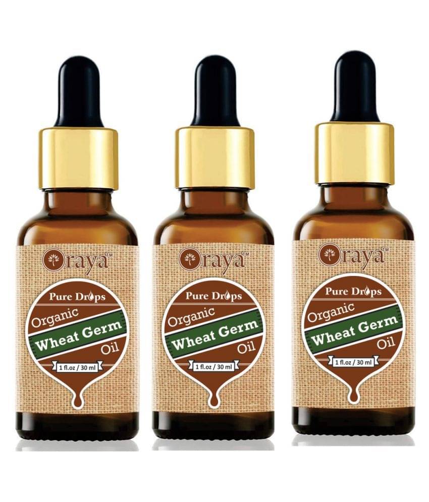     			ORAYA 100% Pure & Natural Wheatgerm Oil For Hair Growth- 90 ml Pack of 3
