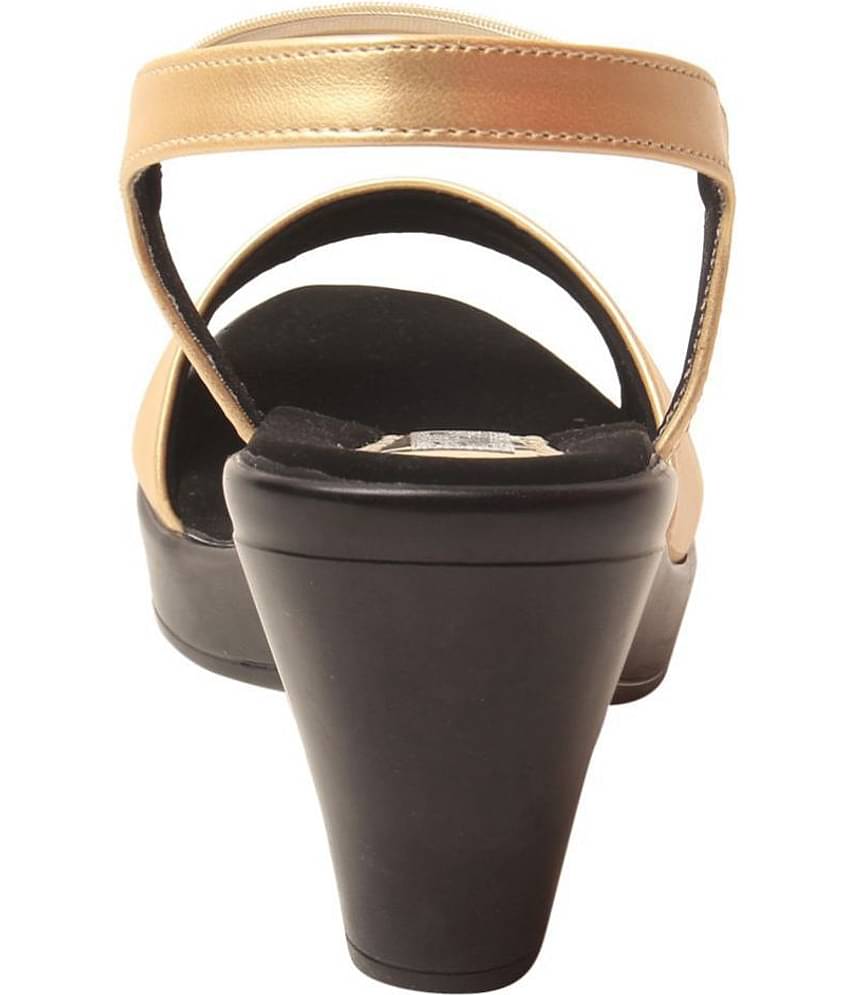 Feel It - Gold Women's Cone Heel Heels