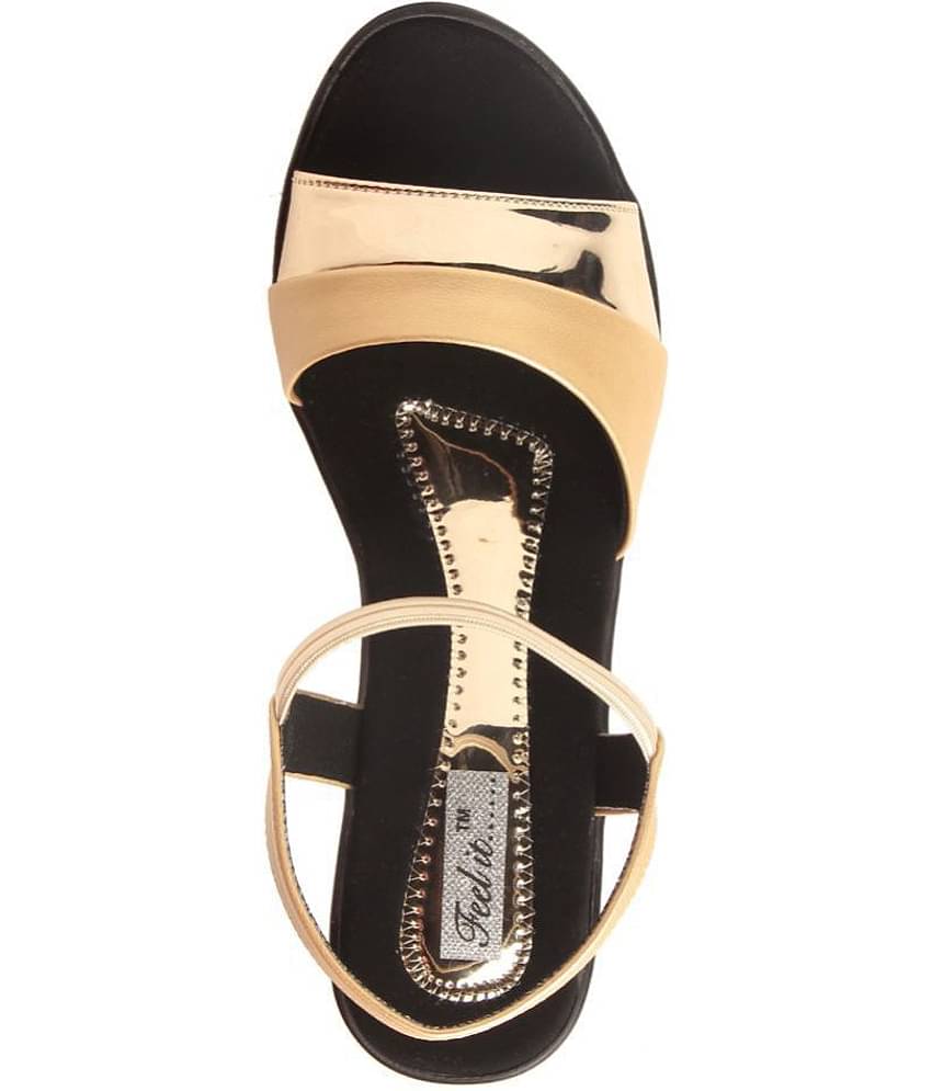 Feel It - Gold Women's Cone Heel Heels