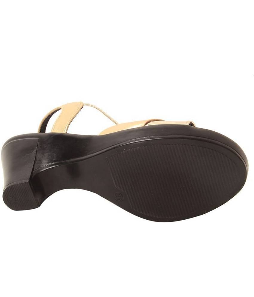 Feel It - Gold Women's Cone Heel Heels