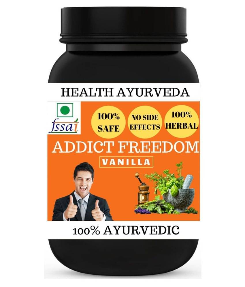 Health Ayurveda Addict Freedom Vanilla Flavour Powder 100 Gm Pack of 1 Health Ayurveda Addict Freedom Vanilla Flavour Powder 100 Gm Pack of 1