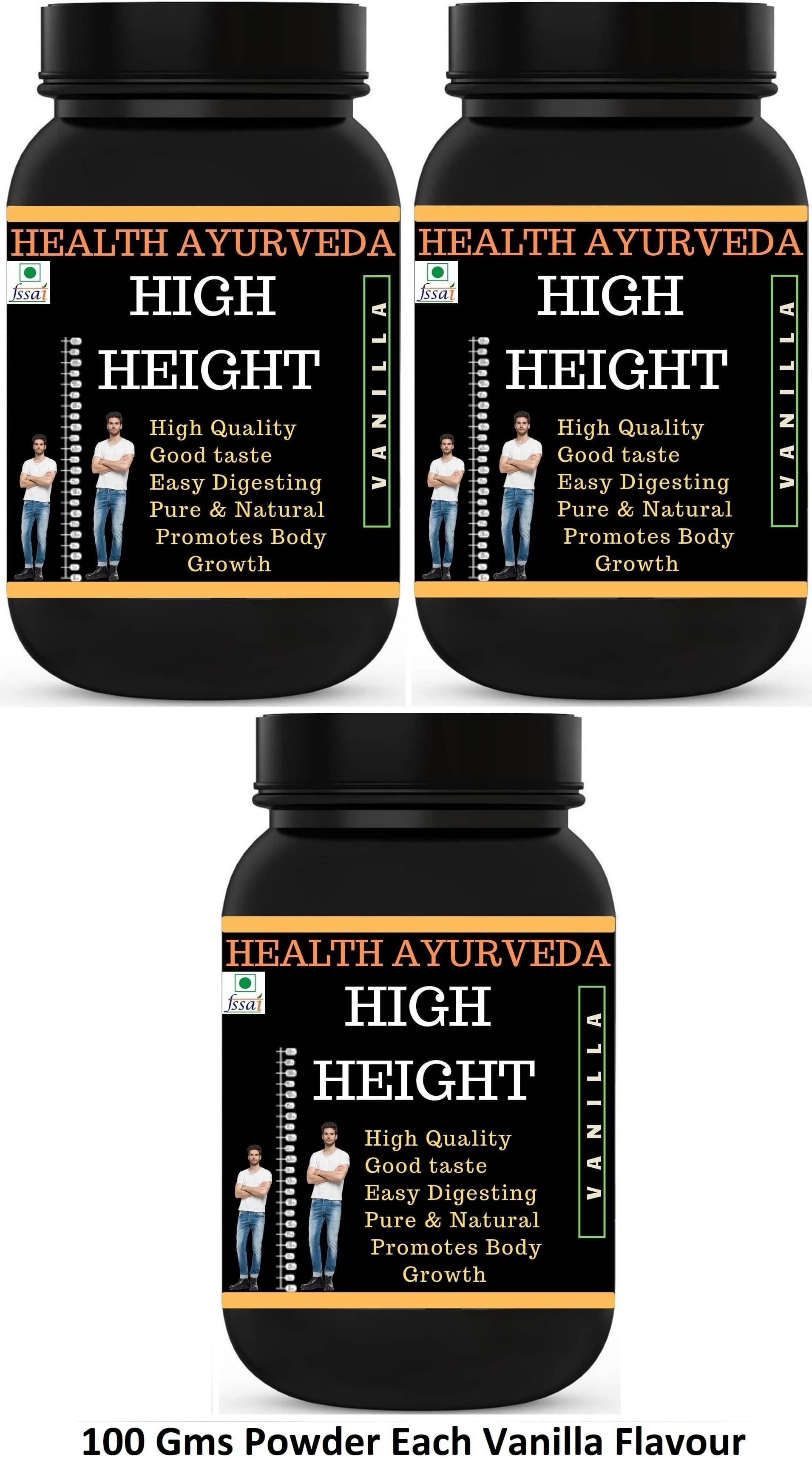 Health Ayurveda High Height Vanilla Flavour Powder 300 Gm Pack of 3 Health Ayurveda High Height Vanilla Flavour Powder 300 Gm Pack of 3