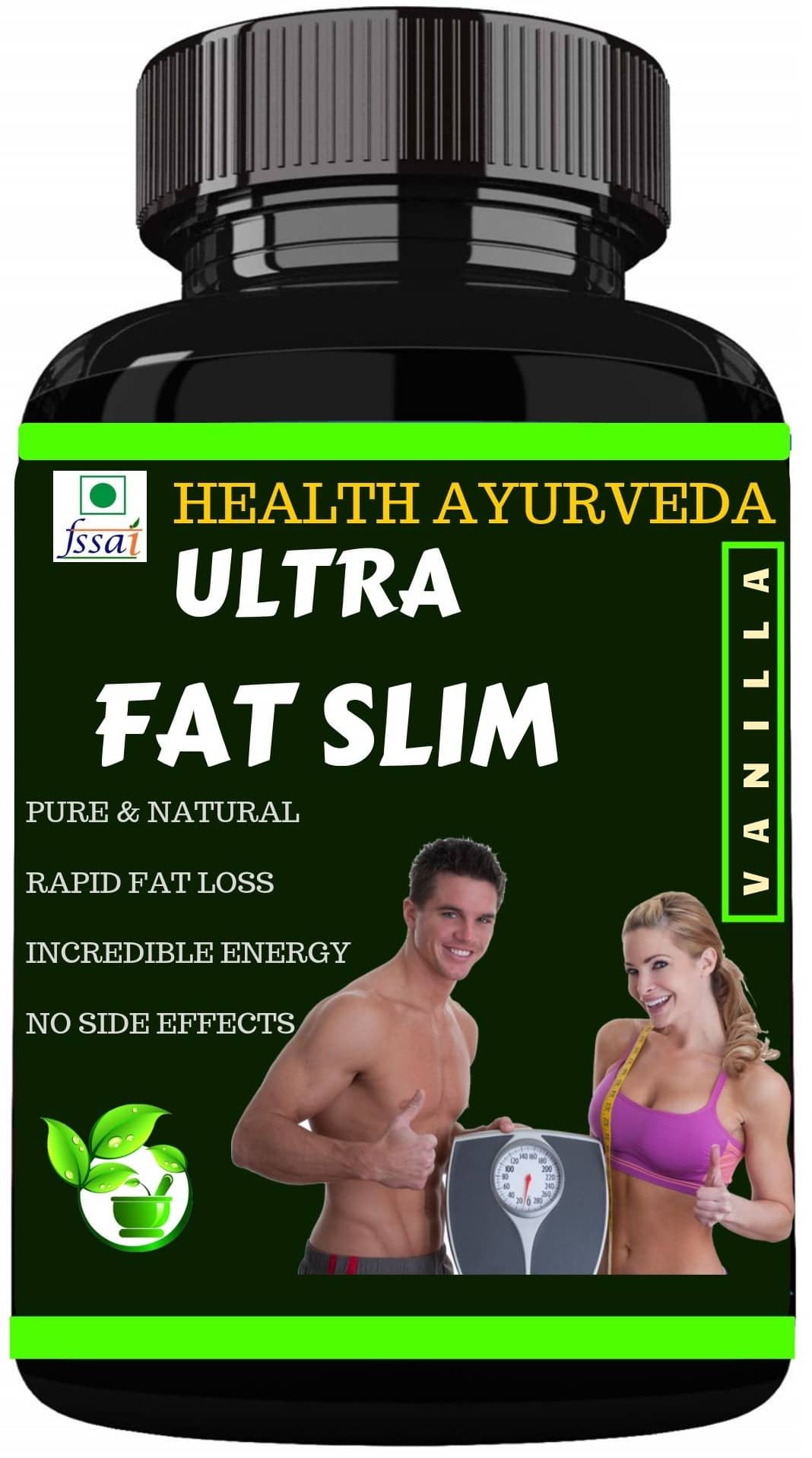 Health Ayurveda Ultra Fat Slim Vanilla Flavour Powder 100 Gm Pack of 1