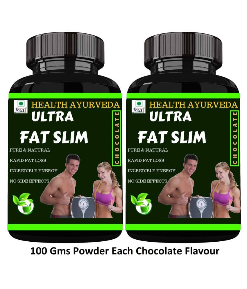 Health Ayurveda Ultra Fat Slim Chocolate Flavour Powder 200 Gm Pack of 2