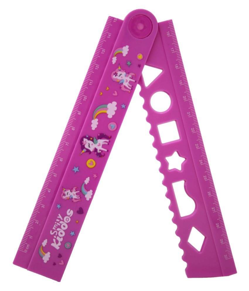    			Smily Kiddos | Smily Fold Up Ruler assorted pack of 5 | Kids Stationery  | School Accessory's |Scales for Boys & Girls |  Purple for Scales | Folded Scales | Retruns Gifts Birthday Party For Girls | Smily  Kiddos Folded Scales