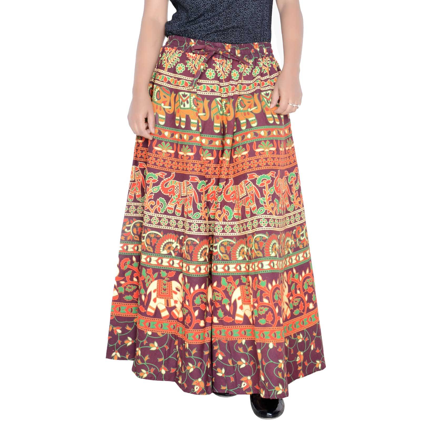     			Sttoffa Cotton Wrap Skirt - Brown