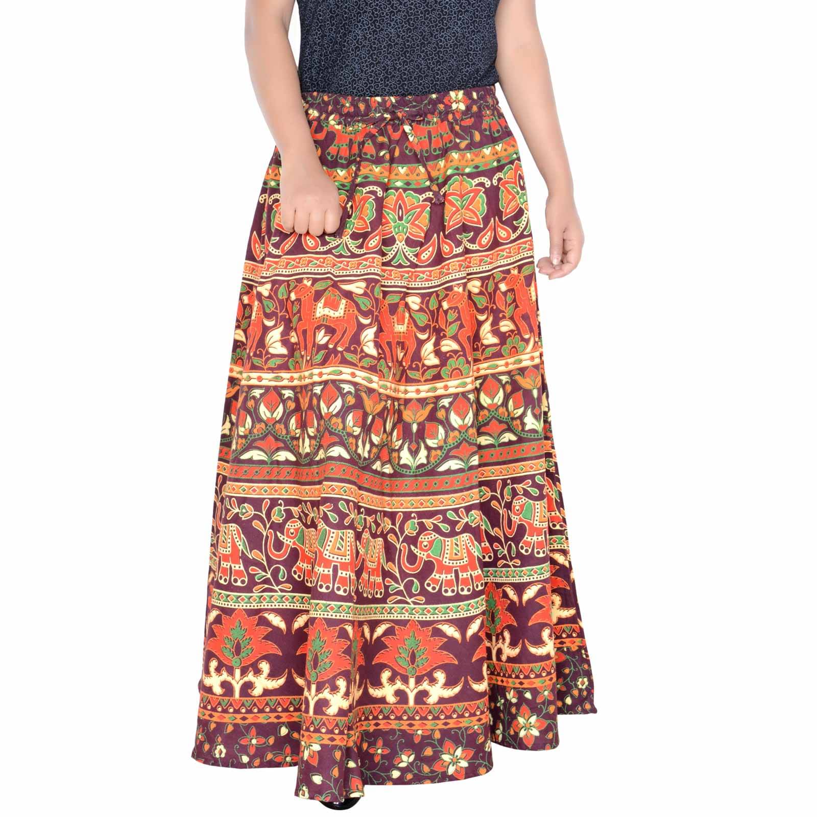     			Sttoffa Cotton Wrap Skirt - Brown